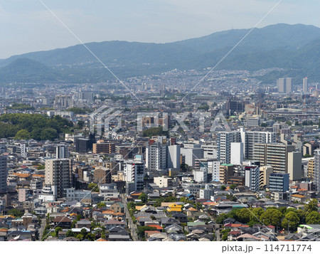 山から眺める兵庫県川西市と宝塚市の風景 山から眺める兵庫県川西市と宝塚市の風景 114711774