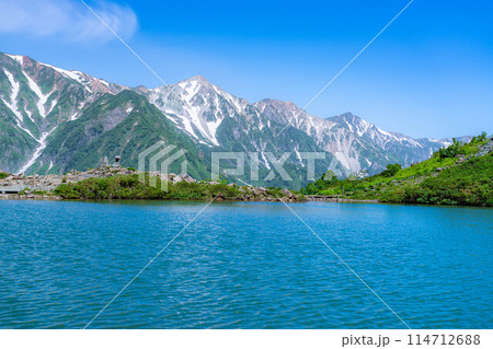 【山岳素材】夏の唐松岳・八方池【長野県】 114712688