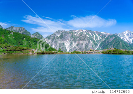 【山岳素材】夏の唐松岳・八方池【長野県】 114712696