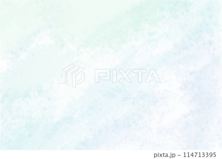 水彩　青　夏　和紙　背景 114713395