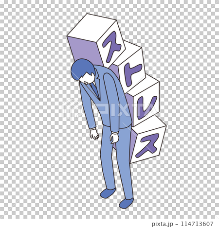 一個因壓力而感到沮喪的人 114713607