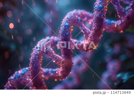 遺伝子配列のイメージ6　AI生成画像 114713849