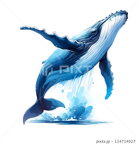 3D braching humpback whale 3D braching humpback whale 114714027