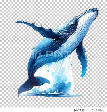 3D braching humpback whale 3D braching humpback whale 114714027