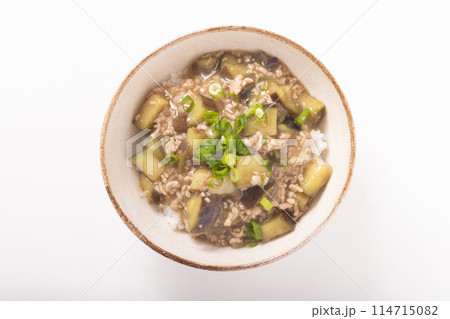 ナスのそぼろあんかけ丼 ナスのそぼろあんかけ丼 114715082