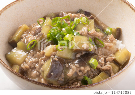 ナスのそぼろあんかけ丼 ナスのそぼろあんかけ丼 114715085