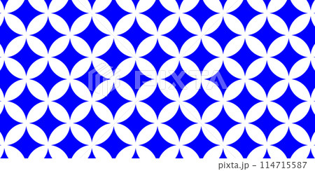 七宝模様 - 青色　　 114715587