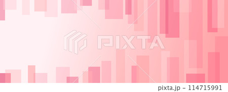 ピンク色の幾何学パターンをランダムに並べたグラーデーションカラー背景のベクター画像 ピンク色の幾何学パターンをランダムに並べたグラーデーションカラー背景のベクター画像 114715991
