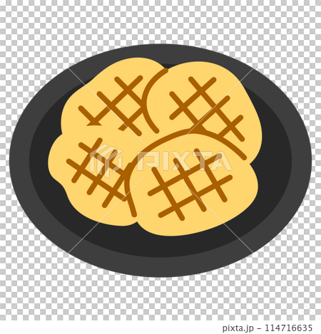 Icon illustration of Ukrainian dish Derni Icon illustration of Ukrainian dish Derni 114716635