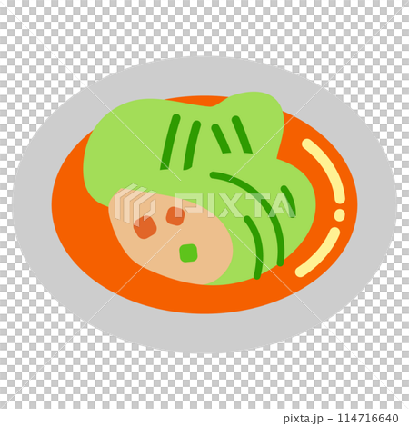 ウクライナ料理ゴローブツィのアイコンイラスト ウクライナ料理ゴローブツィのアイコンイラスト 114716640