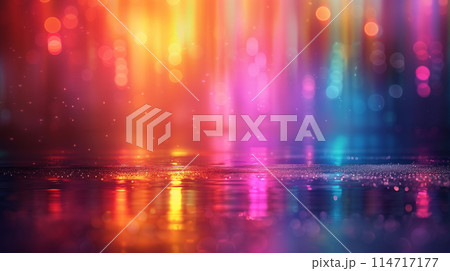 LGBT Pride month texture concept. Rainbow brush style, AI Generated 114717177