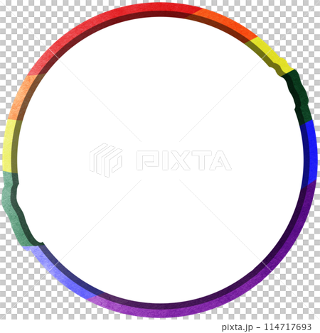 Pride month and rainbow circles 114717693