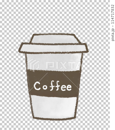 Simple and cute coffee cup illustration 114717832