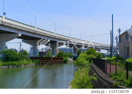 東京都足立区綾瀬川沿い2024年5月 114718079
