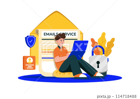 Email service providers offer secure messaging solutions. 114718488