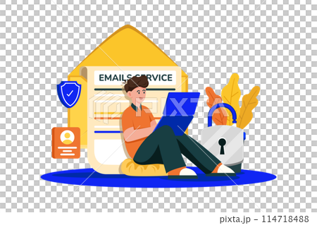 Email service providers offer secure messaging solutions. 114718488