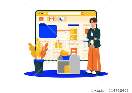 Email service allows organization and management of messages. Email service allows organization and management of messages. 114718491