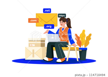 Email service offers customizable domains for businesses. 114718494