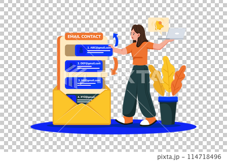 Users create and manage contact lists. Users create and manage contact lists. 114718496