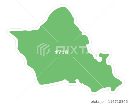 オアフ島の形 114718546