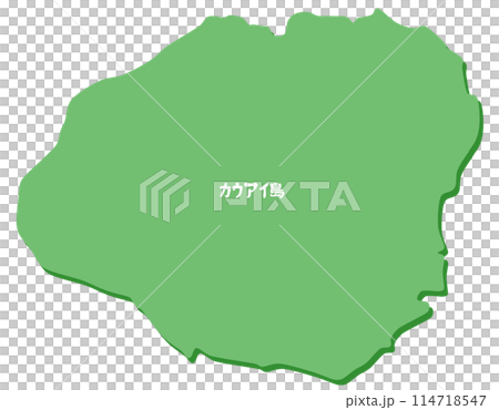 カウアイ島の形 114718547