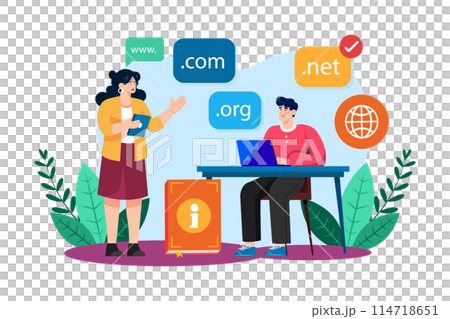Email service providers offer customizable email domains for businesses. 114718651