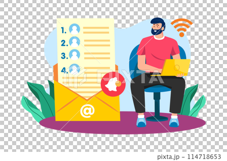 Email service enables users to create and manage contact lists. Email service enables users to create and manage contact lists. 114718653