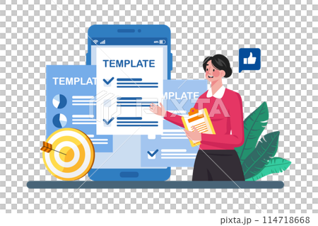 Online survey platforms offer customizable options. 114718668