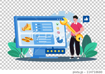 Surveys collect preferences for product development. 114718680