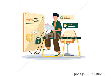 IT support team uses feedback to optimize troubleshooting processes. IT support team uses feedback to optimize troubleshooting processes. 114718689