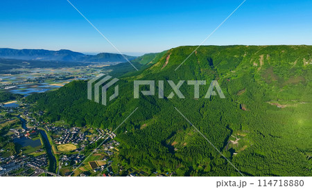 高原の風景 空撮 高原の風景 空撮 114718880