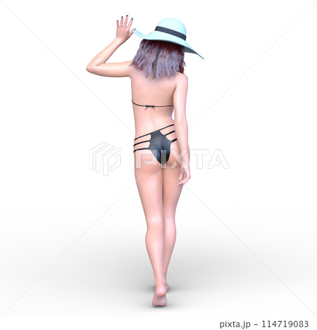 ビキニ姿の女性 ビキニ姿の女性 114719083