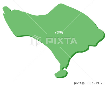バリ島(インドネシア)の形 114719176