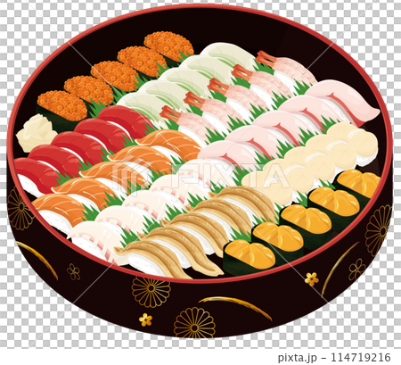 Assorted sushi 114719216