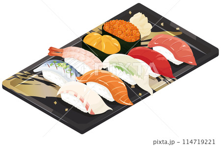 パックに入った寿司 114719221