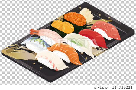 パックに入った寿司 114719221