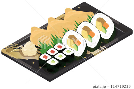 パックに入った助六寿司 114719239
