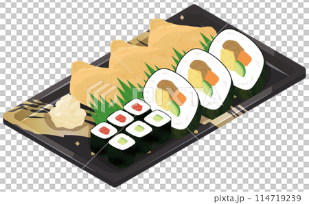 パックに入った助六寿司 114719239