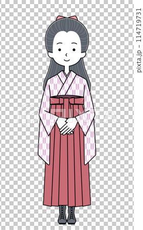 Illustrations of schoolgirls from the Meiji and Taisho periods 114719731