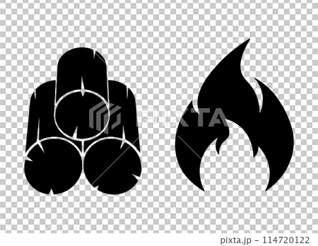 備長炭　火　アイコン 114720122