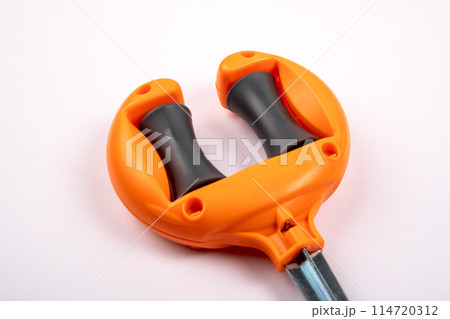 Gardener Hose Guide on a white background Gardener Hose Guide on a white background 114720312