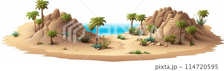 トロピカルアイランドの風景 114720595