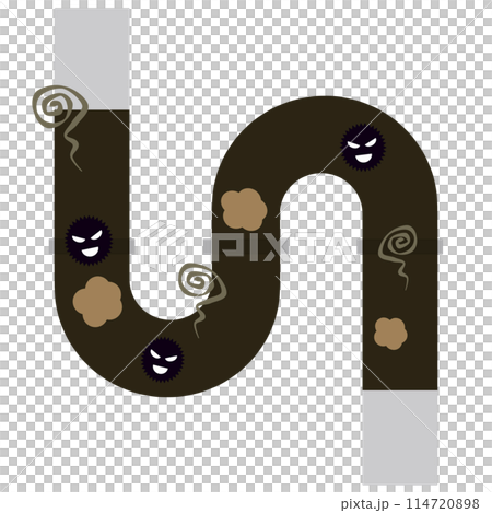 排水管の汚れ 排水管の汚れ 114720898