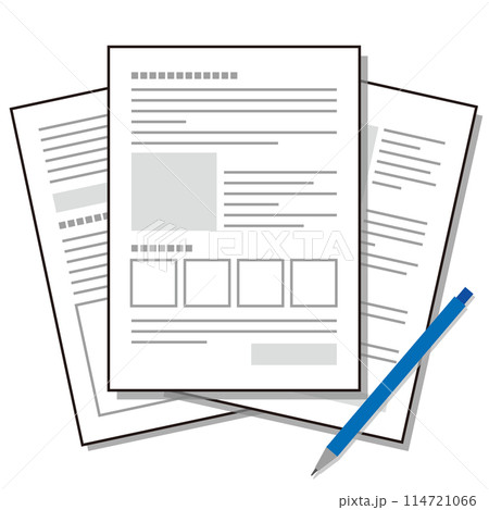 書類とペン ビジネス 書類とペン ビジネス 114721066