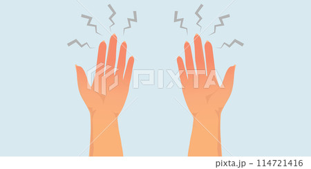 Swollen fingertips or numb fingertips feeling tingly. Swollen fingertips or numb fingertips feeling tingly. 114721416
