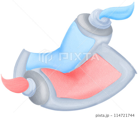 watercolor tube 114721744