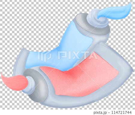 watercolor tube 114721744