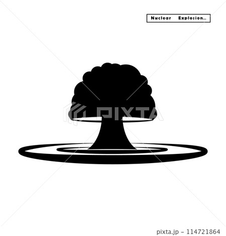 Nuclear explosion icon. Nuclear explosion icon. 114721864