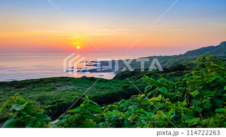 男鹿半島の夕暮れ 男鹿半島の夕暮れ 114722263