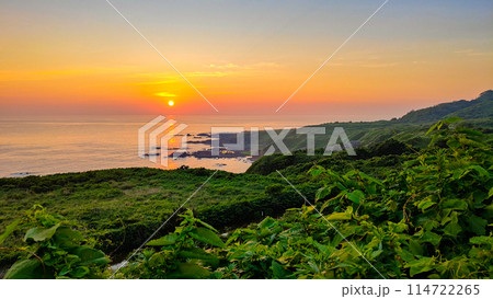 男鹿半島の夕暮れ 男鹿半島の夕暮れ 114722265
